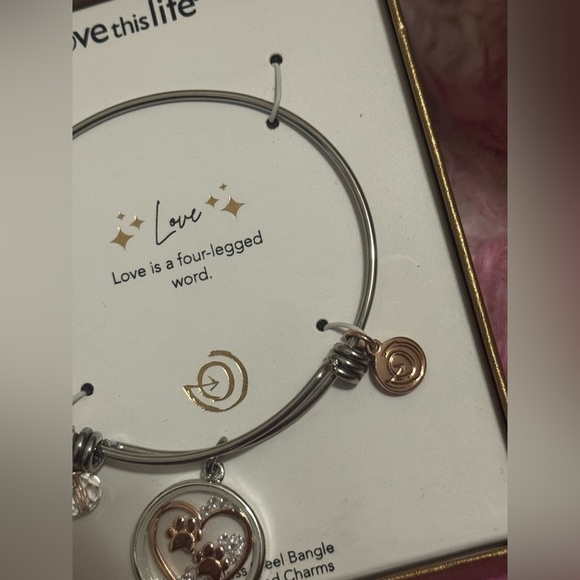 Love Is A Four-Legged Word Charm Bracelet - Picture 6 of 7